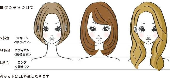 髪の長さの目安
